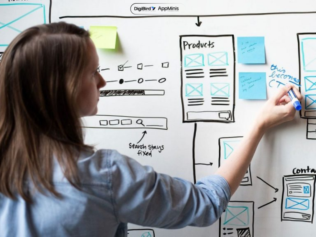 Thiết kế giao diện app nên có bố cục rõ ràng