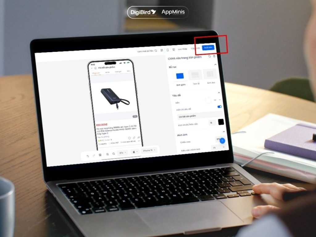 Quy trình thiết kế giao diện người dùng được rút gọn nhờ nền tảng AppMinis