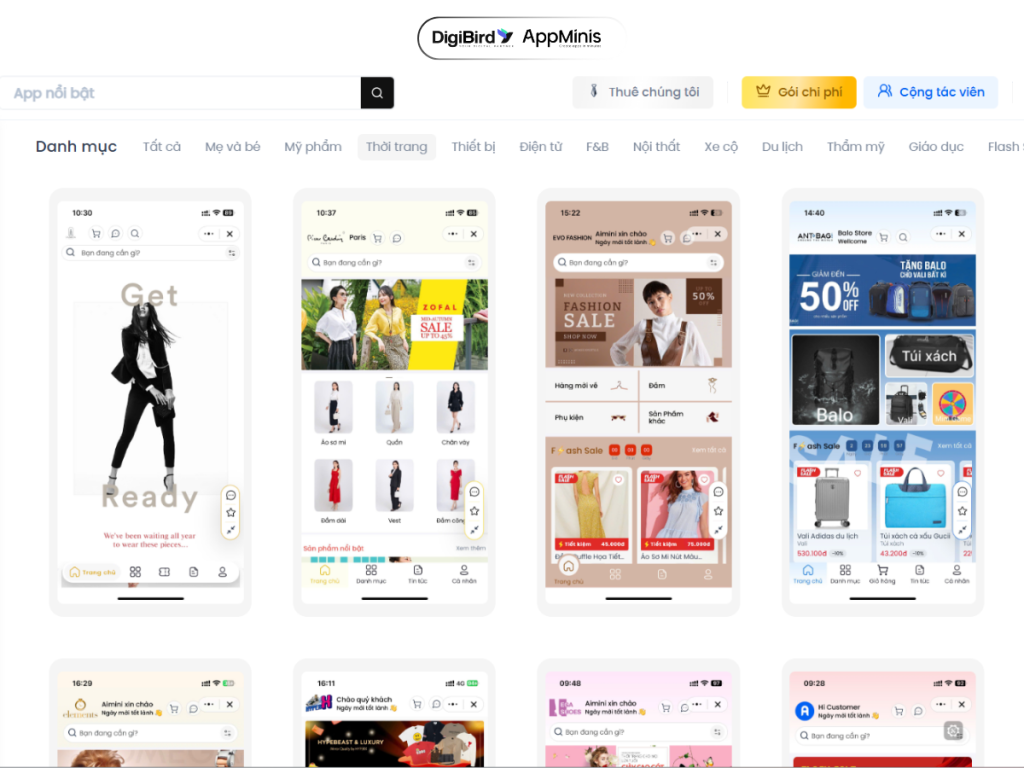 Template thiết kế giao diện đăng nhập ngành thời trang